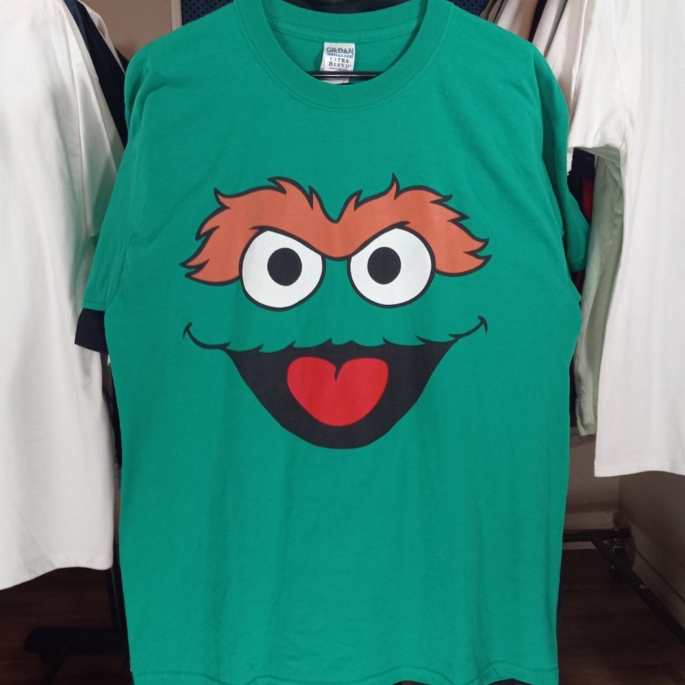 Oscar the Grouch big face vintage deadstock tee shirt